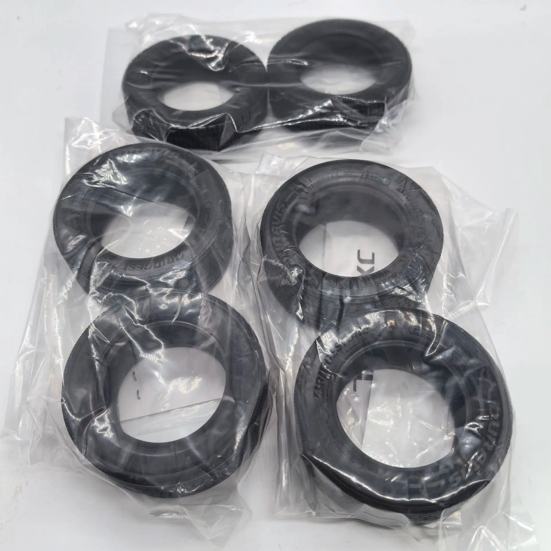 2 PCS JXMODEL RC 1/14 Truck Tire High Quality Rubber Tires Tyres For Tamiya 1/14 RC Tactor Tipper Truck Semi-trailer DIY Parts