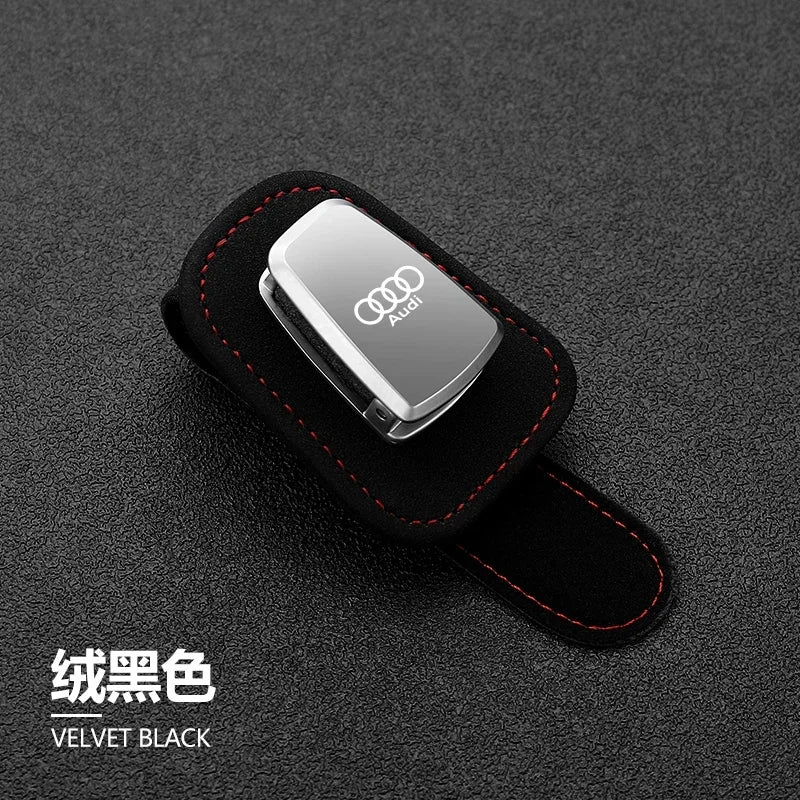 car glasses case clip storage interior modification  For Audi A1 A3 A4 A5 A6 A7 S3 S4 S5 S6 RS3 RS4 RS5 RS6 Q2 Q3 Q5 Q7 Q8 TT