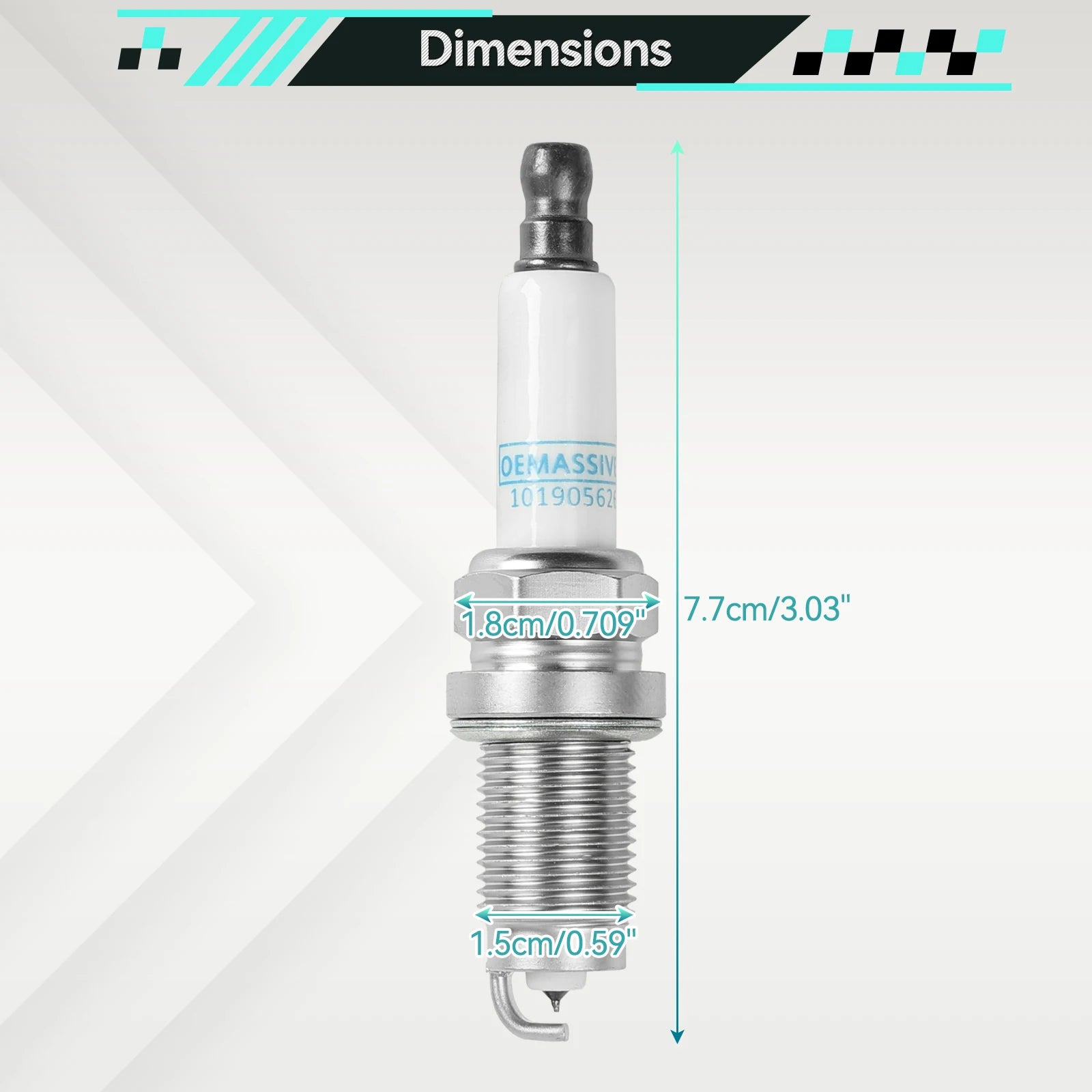 101 905 626 Spark Plugs For Audi A1 Seat Altea Ibiza Skoda Fabia Octavia VW Beetle Golf  Jetta Passat B6 B7 Polo Tiguan Touran