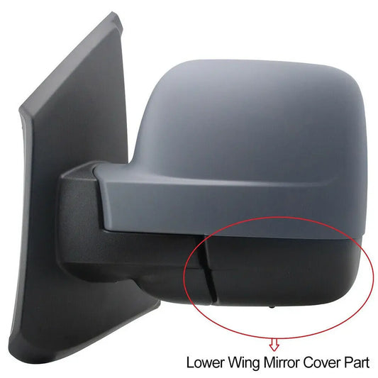 Left/Right Door Wing Mirror Lower Cover for Vauxhall Vivaro Renault Trafic Van & for Fiat Talento 2015 2016 2017 2018