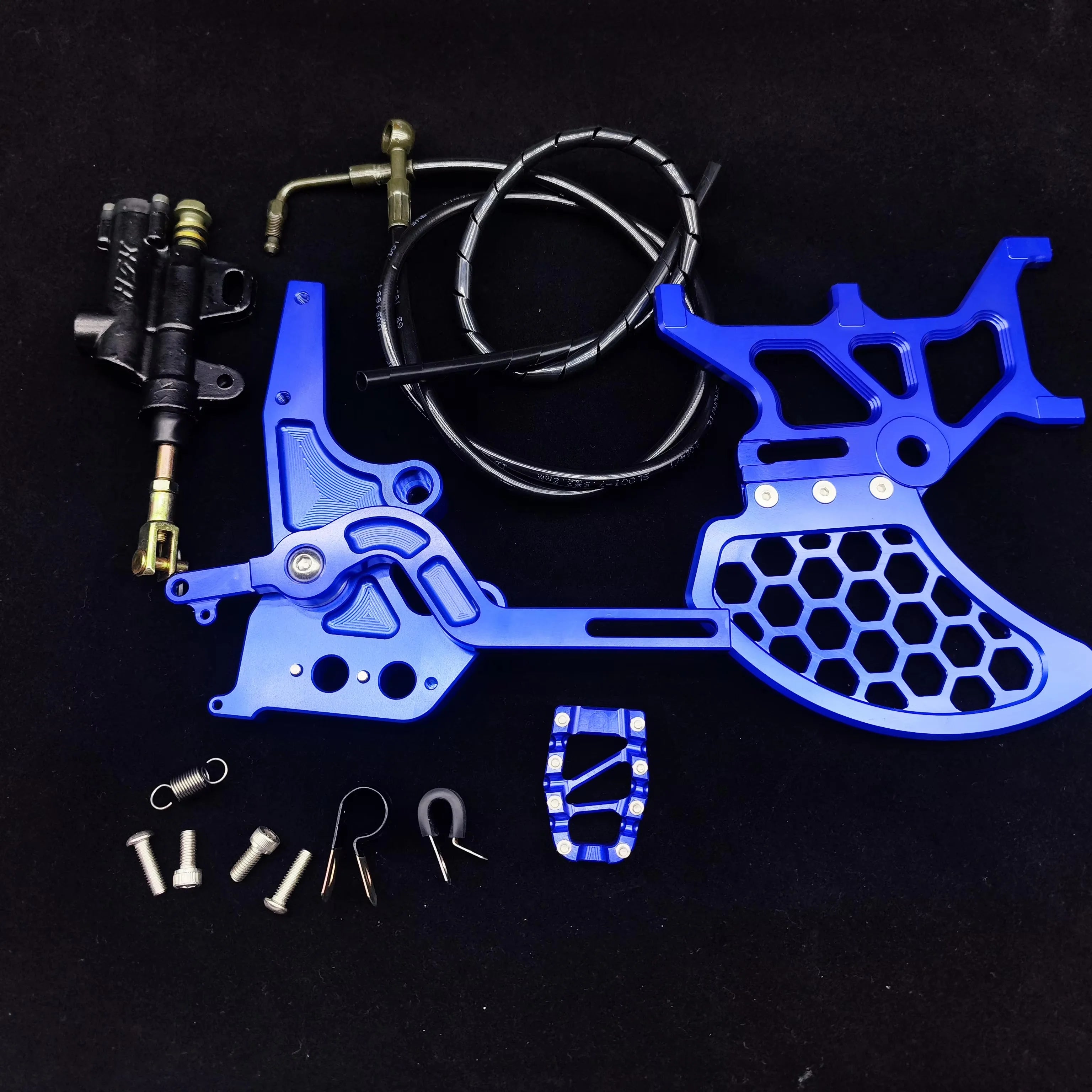 Footbrake Light bee S/X SEGWAY X160 X260 / 79bike Electric Dirt bike foot brake kit Modified Footbrake Dual Caliper Bracket Kit