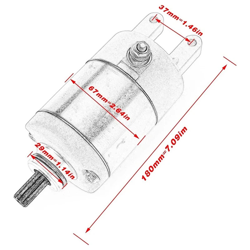 Electrical Starter Motor Replace For Linhai Bighorn 260 300 400 2x4 4x4 ATV UTV Big Daddy 260 ATV 4HC-81890-00