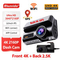 Dash Cam 4K Front and 2.5K Rear Dual Camera GPS WiFi with IMX415 Night Vision 3" Screen APP Control 24H Parking Monitor Tracking