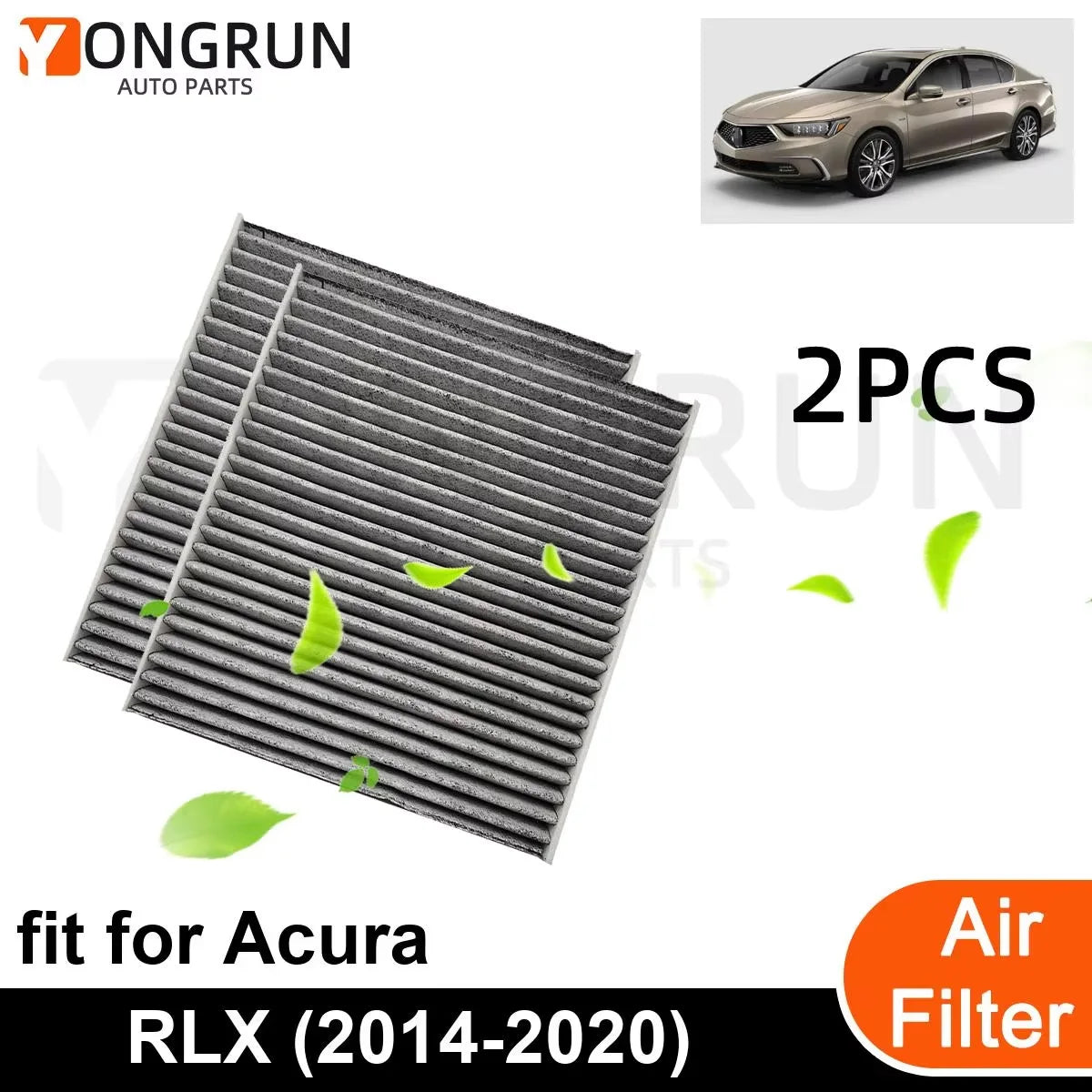 YONGRUN 2/5pcs Engine Air Filter Suitable For Acura Rlx 2014-2020 Automotive Parts Oem Cf10134 Air Filter Automotive Parts