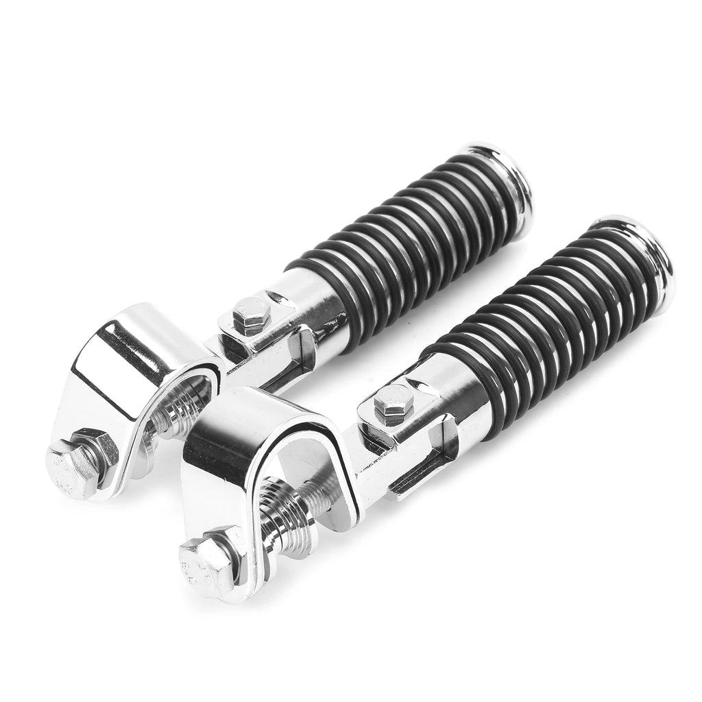 Engine Guard Footpegs Motorbike Parts Pair of Motorcycle Foot Pegs Clamp Footrest Mount for 1in Engine Crash Bar Guard Foot Pegs