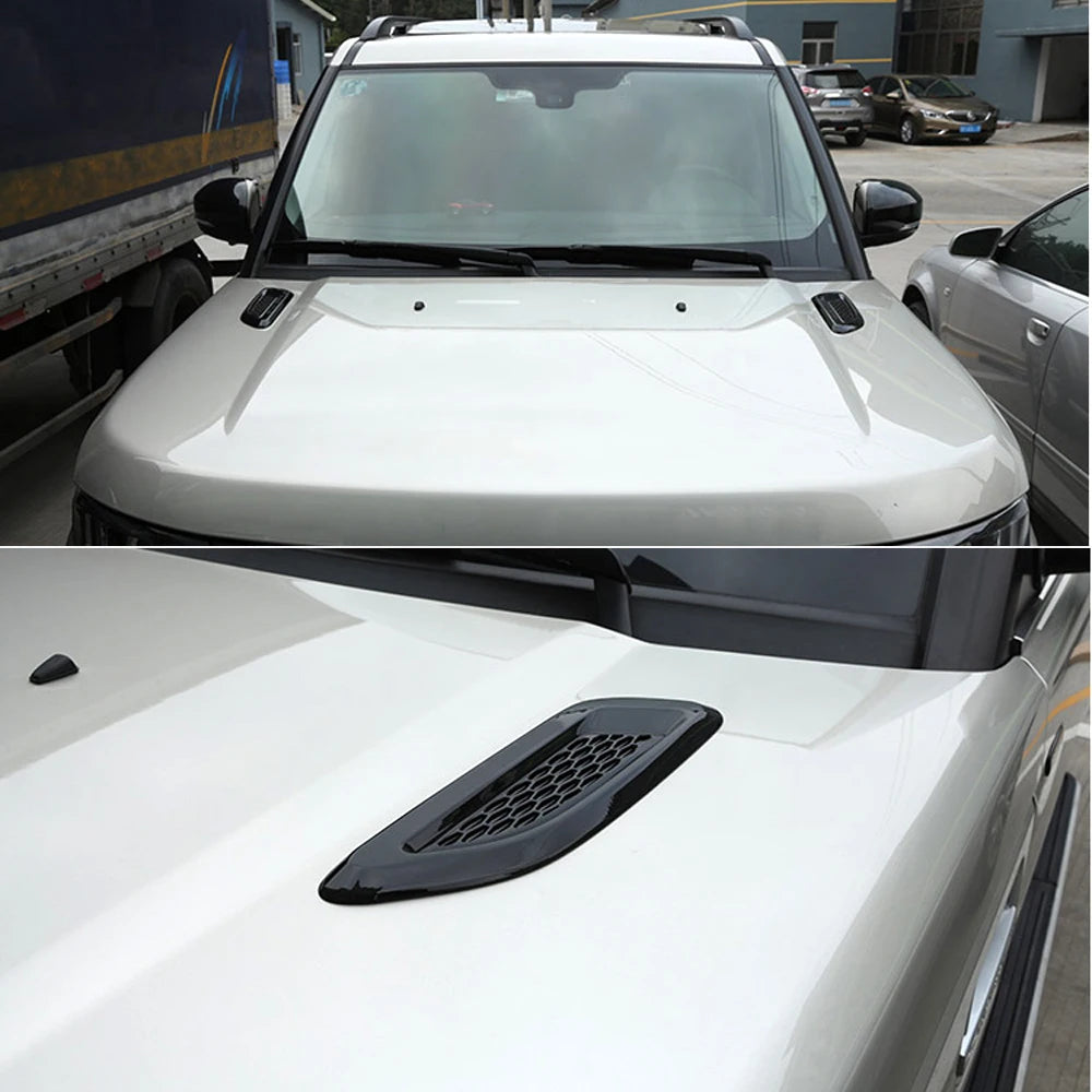 Car Exterior Hood Air Vent Outlet Wing Trim for Land Rover Range Rover Evoque 2012 2013 2014 2015 2016-2018 Car Accessories
