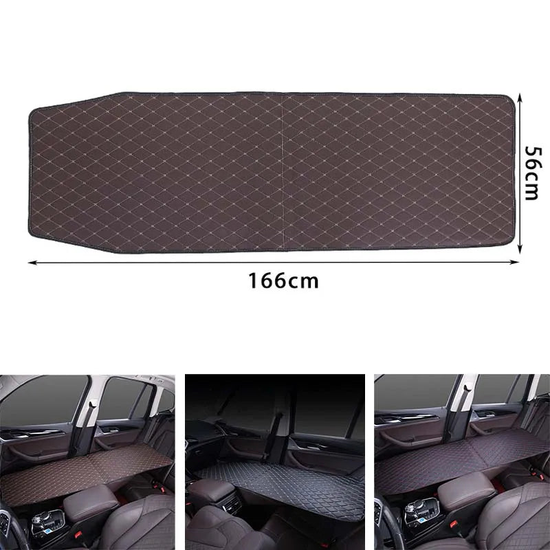 Car travel bed  Multi-Function Car Bed Co Driver's Car Bed Wooden Sponge Foldable Car Rear Seat Travel Sleeping Pad Modified Bed