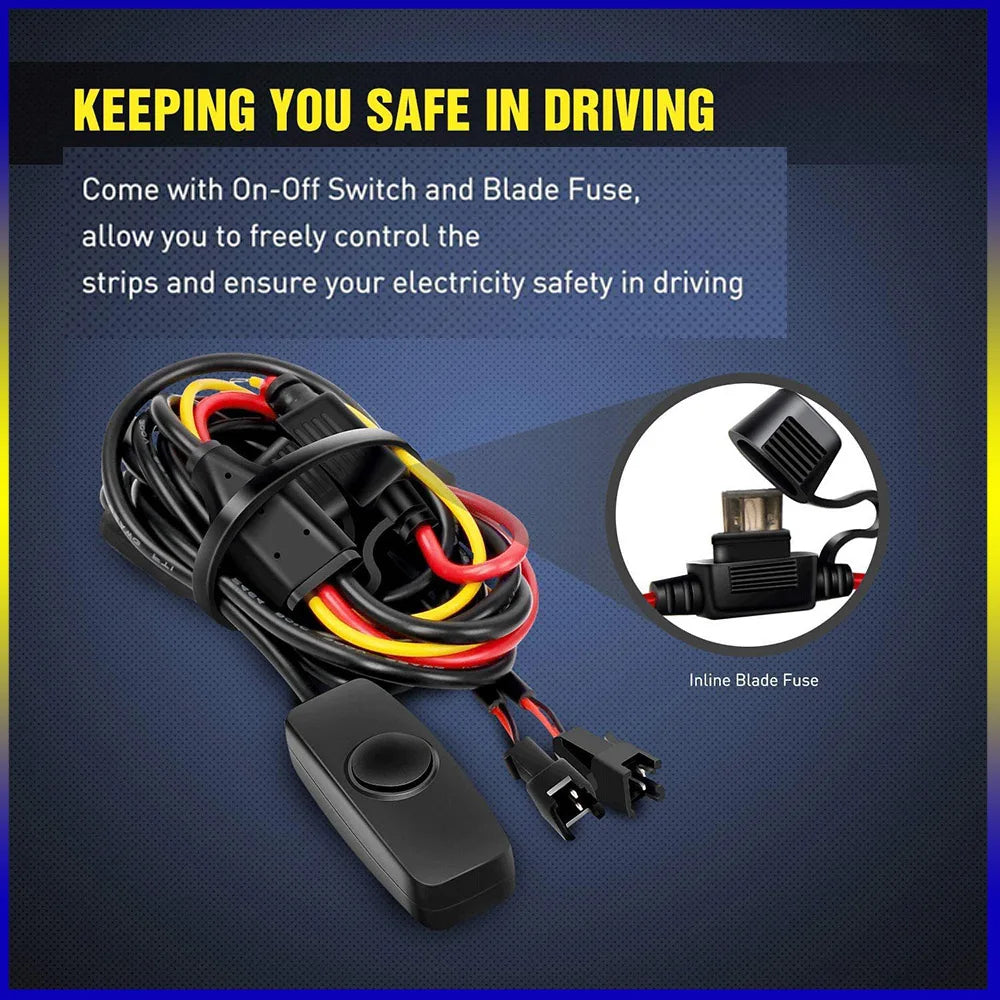 Pickup Truck LED Car Light, One Trailer Two Truck Trunk Light, Suitable For Cargo, Pickup Trucks SUV 2PCS 60 inch 180 LED