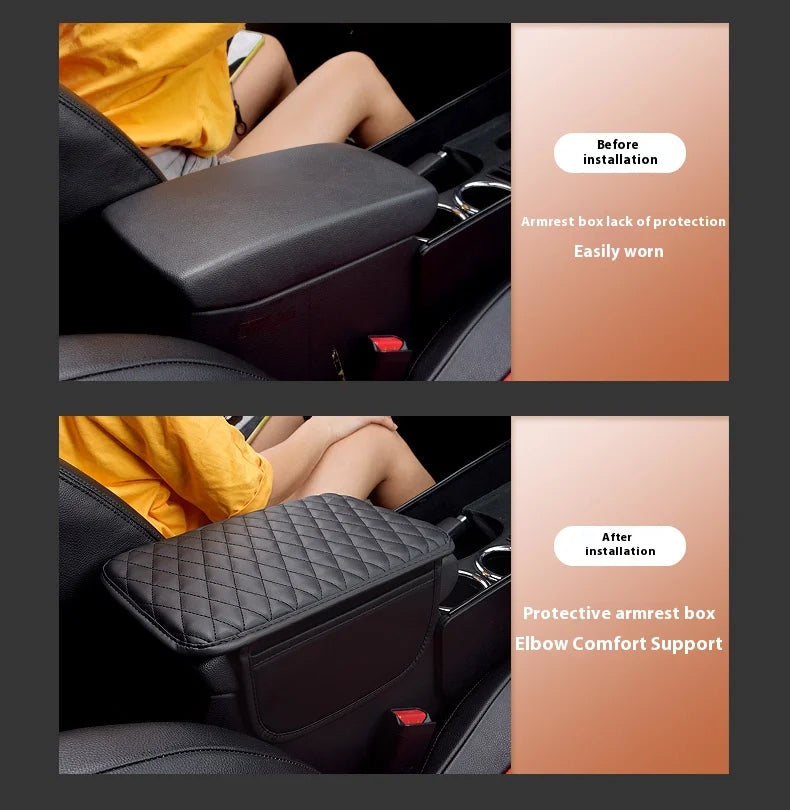 Car Interior Accessories Armrest Box Height Increase Pad Storage Bag Center Console Cover for Hyundai I20 I30 Ix35 Tucson