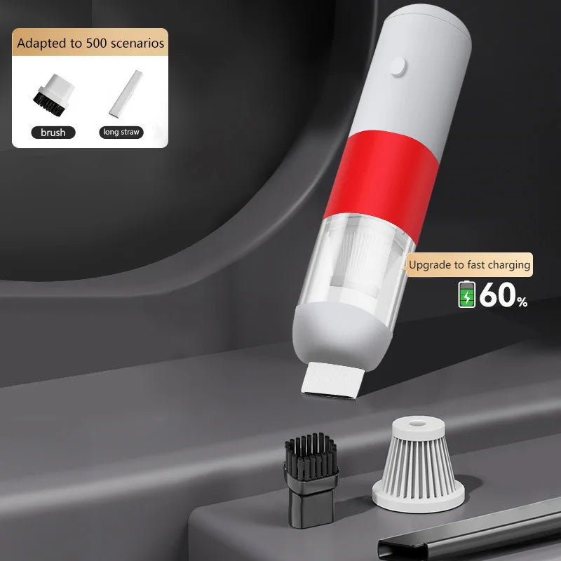 2026 Car Vacuum Cleaner Super Strong Suction Power For Cars Wireless Handheld Small Portable Suction And Blowing Integrated
