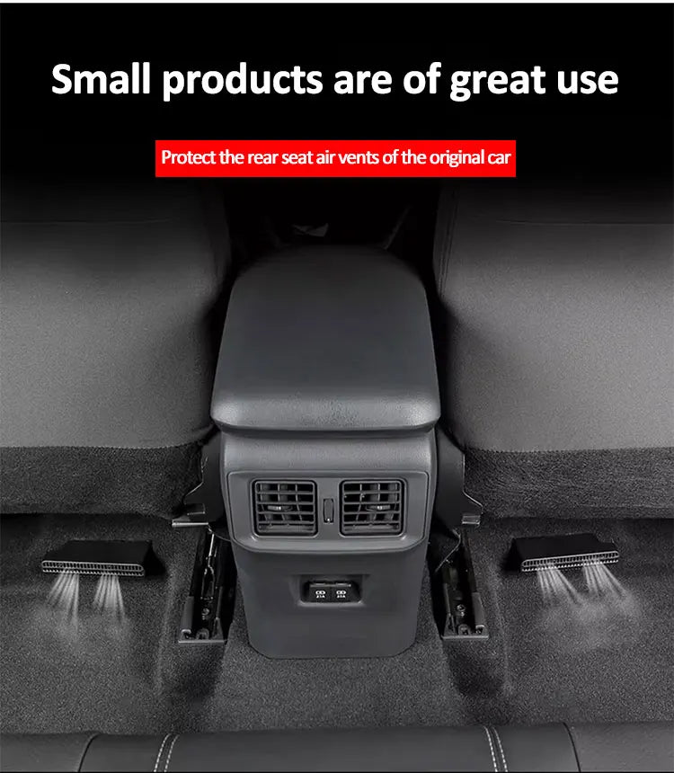 Para Haval H9 Accesorios 2015-2023 2016 2017 2018 2019 Cubiertas de ventilación de coche Protector debajo de los asientos Salida de conducto Accesorios de coche ABS