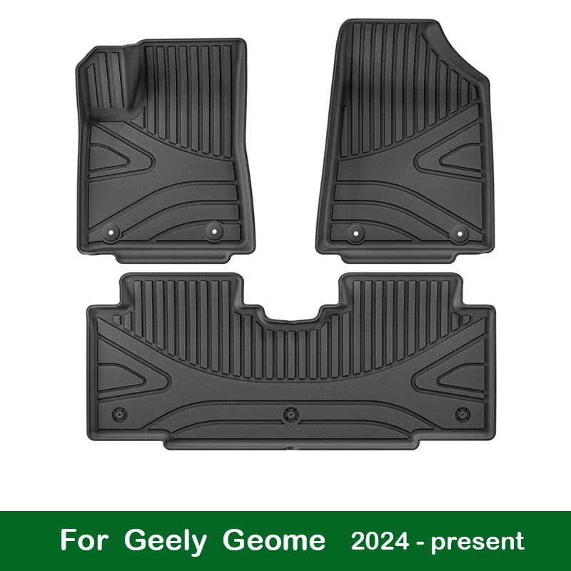 Car Floor Mats for Geely Geome 2024-present Cargo Liner Back Seat Covers Waterproof Non-slip Trunk Mat Customized Car Carpets