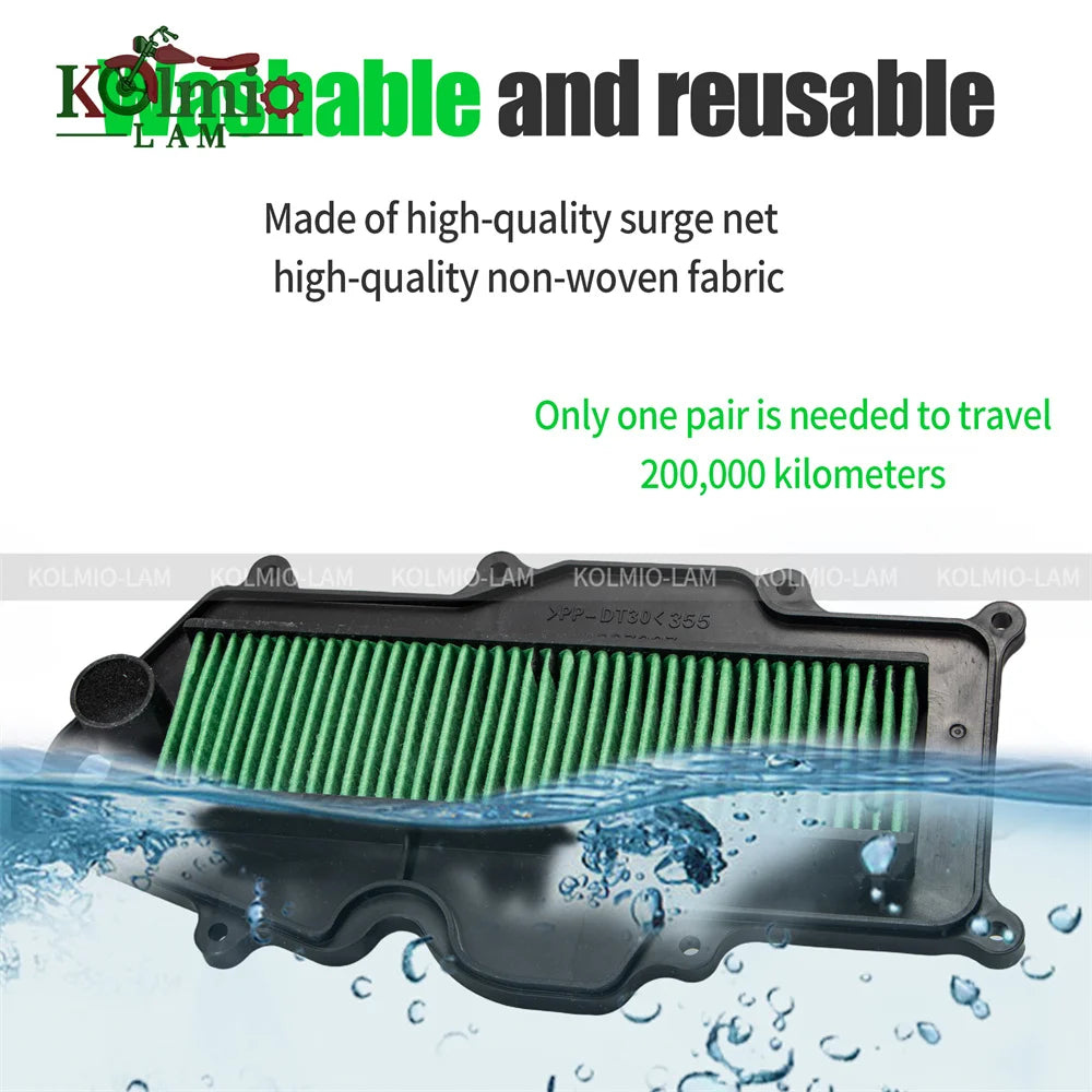 Fit for 2017 - 2025 Vespa GTS125 GTS150 GTS300 GTV300 Air Filter Intake Cleaner GTS 125 150 300 2024 2023 2022 2021 GTV 300