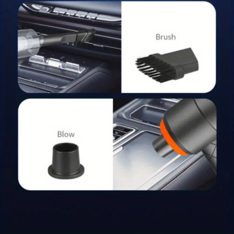 Car portable high suction handheld mini vacuum cleaner, multi-purpose suction and blowing 2-in-1 rechargeable cleaning tool