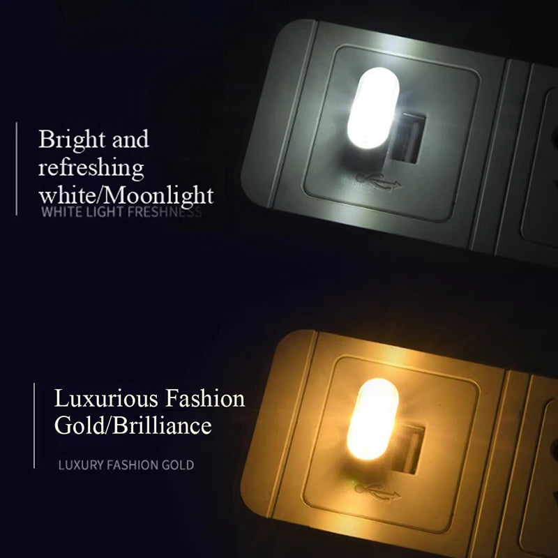 Car USB Rainbow Ambient Light Floor LED Light for Car Modification Wireless Decor No-Wire Mini Lamp