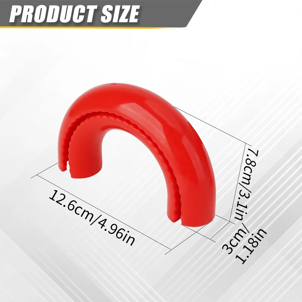 Gancho de remolque con anilla en D roja, 2/4 unidades, compatible con Ford F150 2004-2024, accesorios externos automotrices.