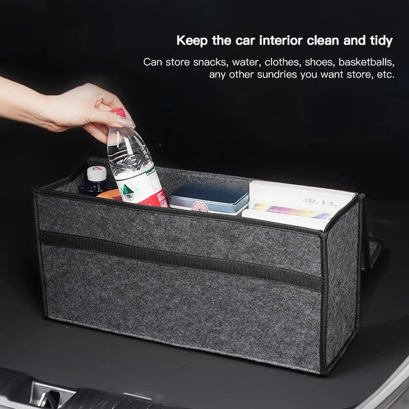 Car Trunk Organizer Box Large Capacity Folding Storage Bag For KIA GT Line Sorento Niro EV9 Sportage Cerato EV6 Forte Stonic Cee