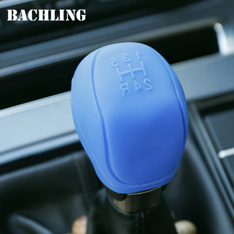 1PC Manual 5/6-speed Car Interior Accessories Car Silicone Gear Shift Knob Cover Shift Non-Slip Car Interior Accessories