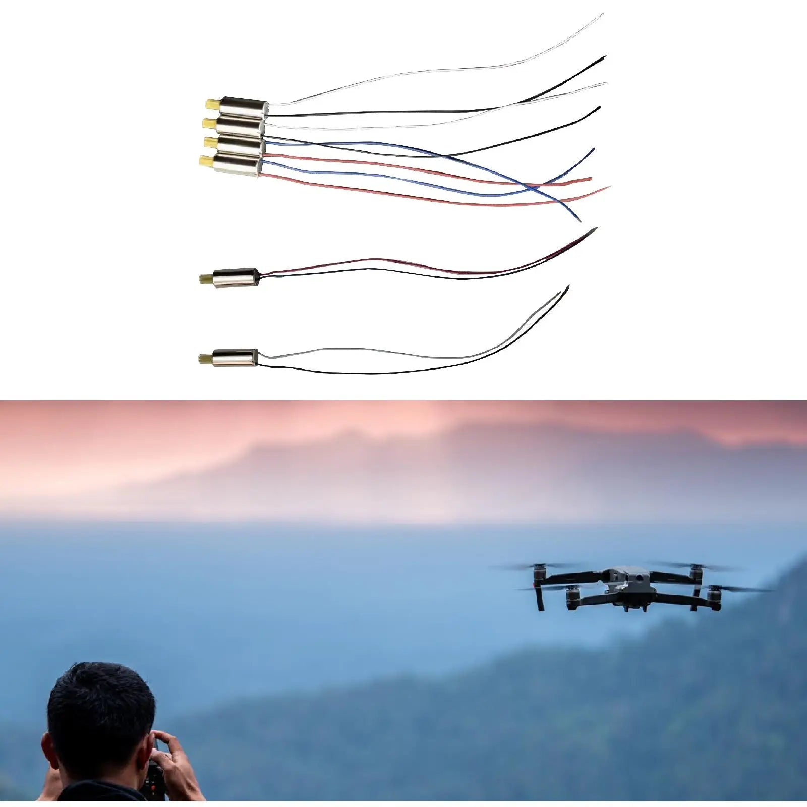 RC Drone Motor Repair Parts DIY Modified Engines Motor Replacement Positive Negative Motor for S89 E99 E88 Plane Accessories