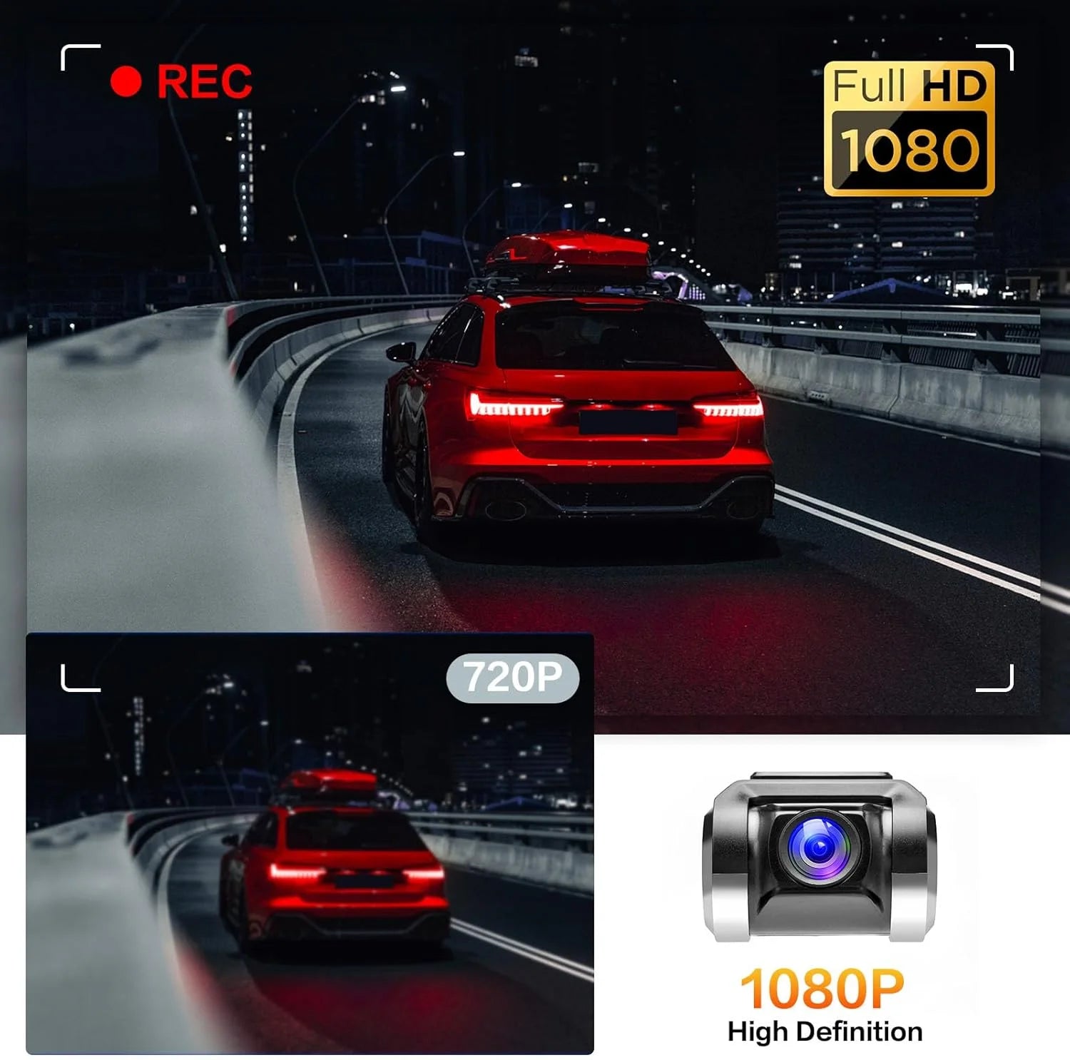 Car DVR Dash Cam Full HD 1080P Dash Cam For DVD Android Player ADAS LDWS Navigation Unit Auto Audio Voice Alarm Video Recording