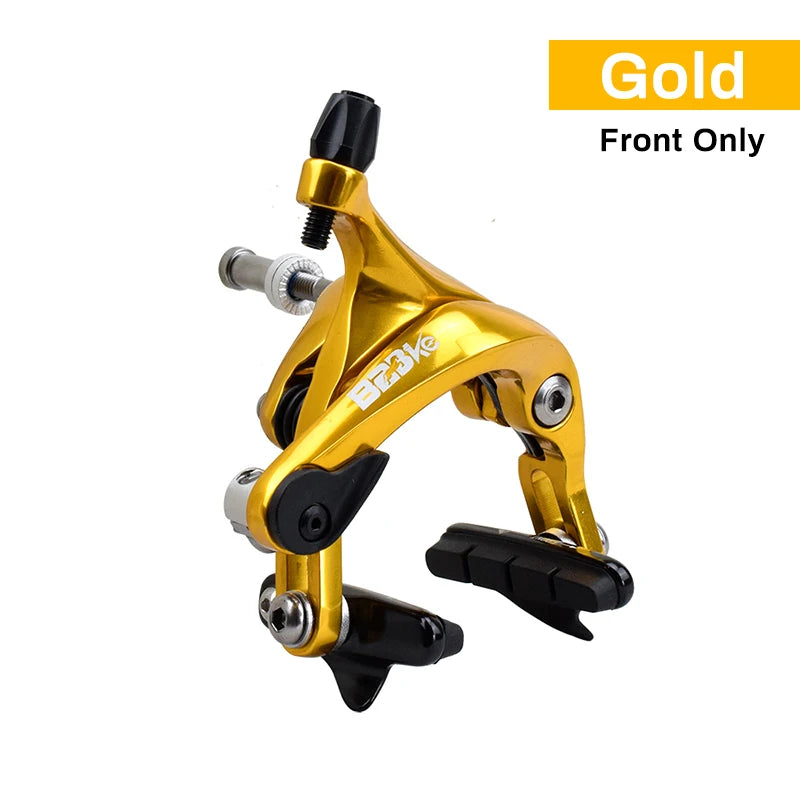 Aluminum Road Bicycle Brake CNC Forged Alloy Racing Fixed Gear Track Bike Wheel Rim C Brake Caliper Sets Front & Rear