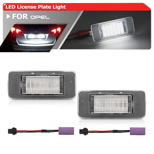 For Opel Vauxhall Astra J Sports Tourer Estate Zafira Tourer C Led License Plate Light Auto Parking Tag Lamp 1224006 13578958