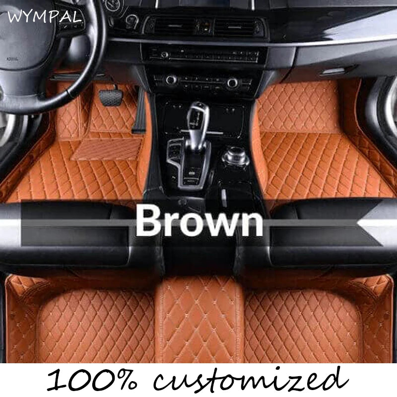 Custom Automotive Car Floor Mats For Mercedes W203 2001 2002 2003 2004 2005 Auto Luxury Leather Men Women Car Mats Full Coverage