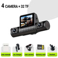 4 Camera Car Dash Cam 2.0 inch 1080P Front Cameras  480P Rear/Left/Right Cameras Wide-Angle Night Vision Collision