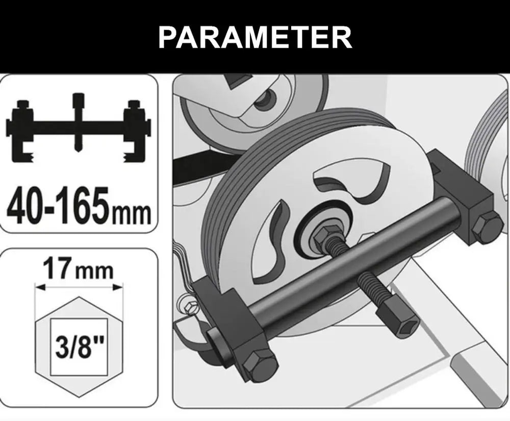 Crankshaft Pulley Puller, Generator Belt  Remover, Car Repair Tool