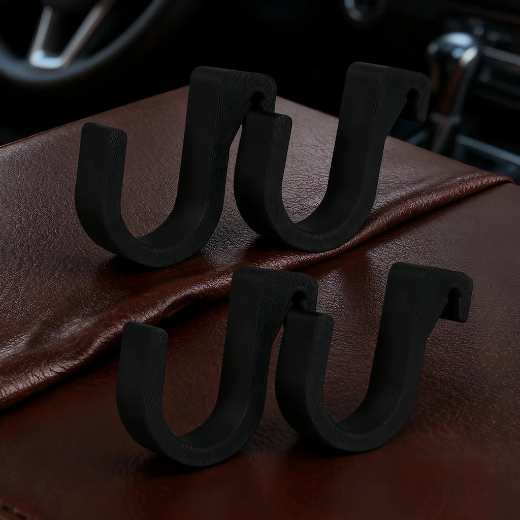 Car Umbrella Hook, Anti-Slip Multifunctional Seat Back Organizer, for Handbag, Coat, Grocery, Auto Interior Accessories