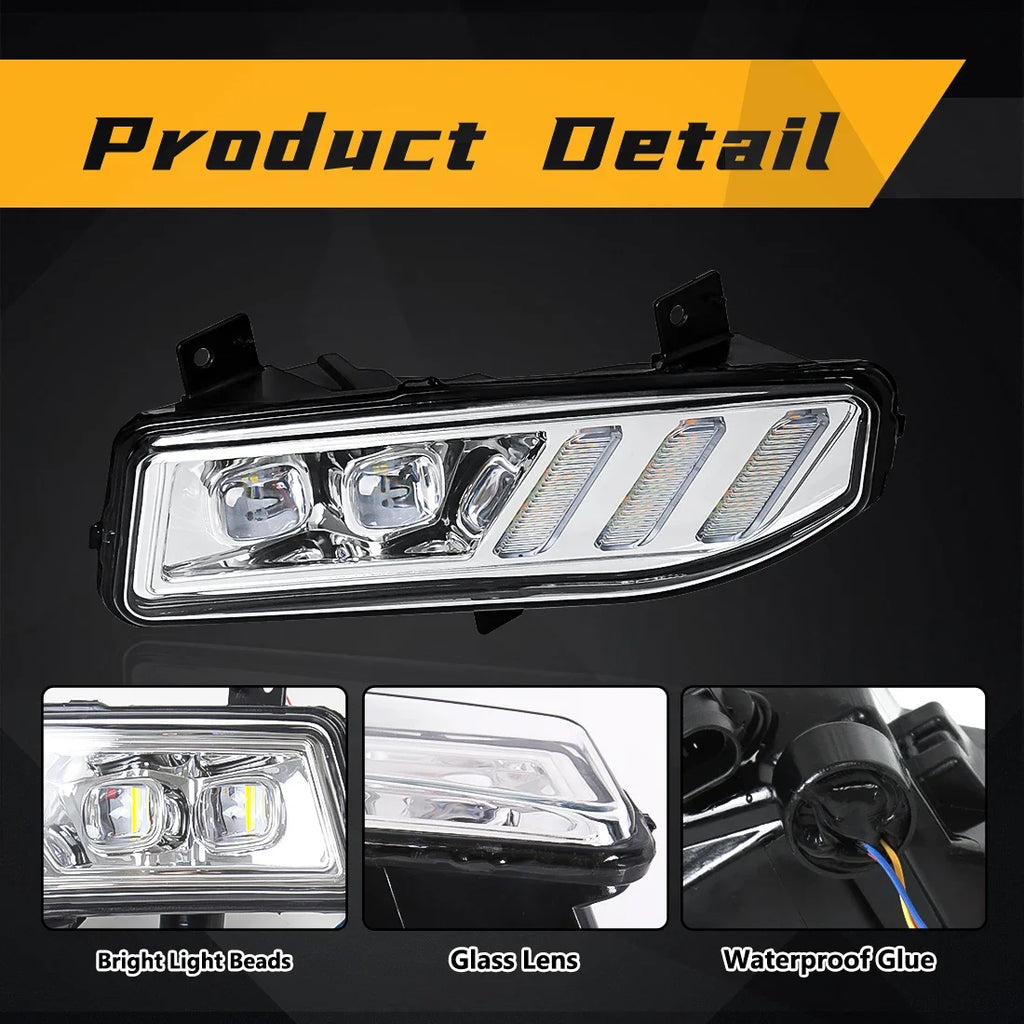 Car LED DRL For Nissan Sentra 2020 Xtrail Rogue Kicks 2017 2018 2019 2020 Qashqai 2019 2020 Daytime Running Lights Fog Lamps 12V