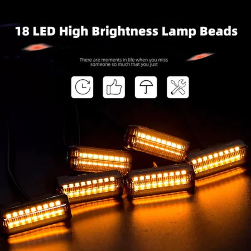 LED Front Grille Light For Pickup Offroad Suv Car Daytime Running Light Wheel Eyebrow Lamp 12V