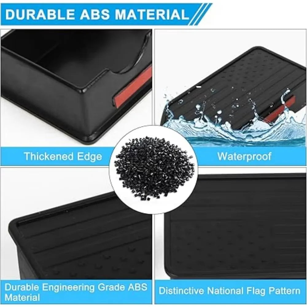 Car Stake Pocket Covers Custom for GMC Sierra Silverado 2019+ National Flag Truck Bed Rail Hole Plugs Stake Pocket Caps Cover