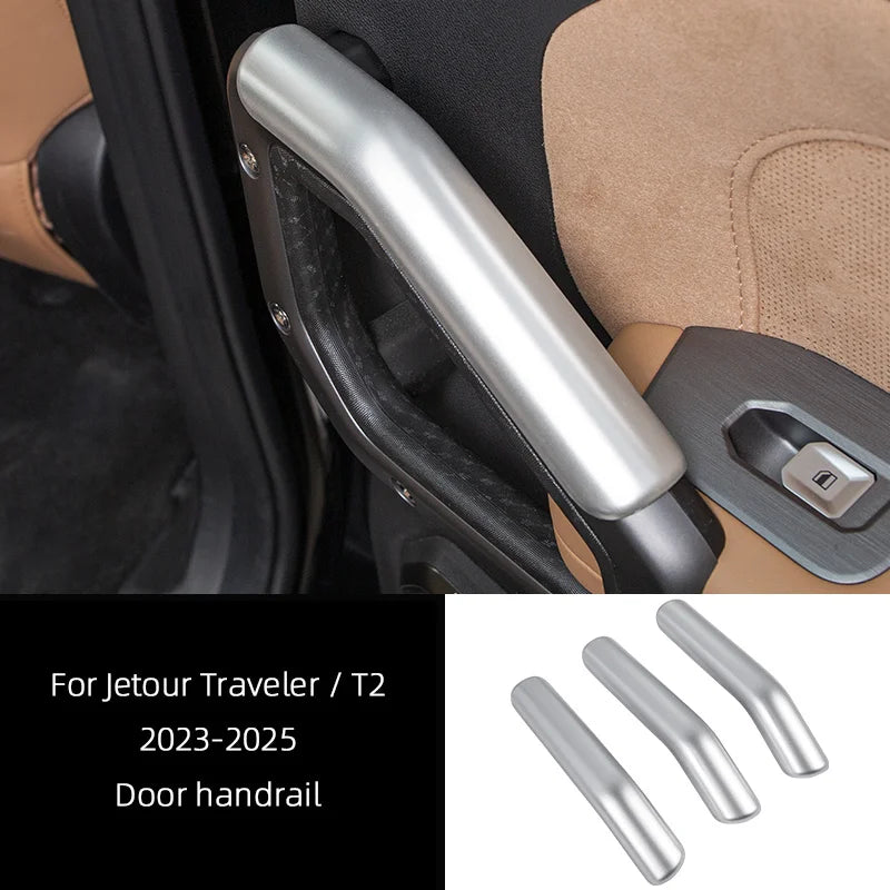 For Jetour Traveler T2 2023 2024 2025 Interior Car Accessory, Rear Air outlet Frame Center Gear Shift Panel Door Handrail Cover