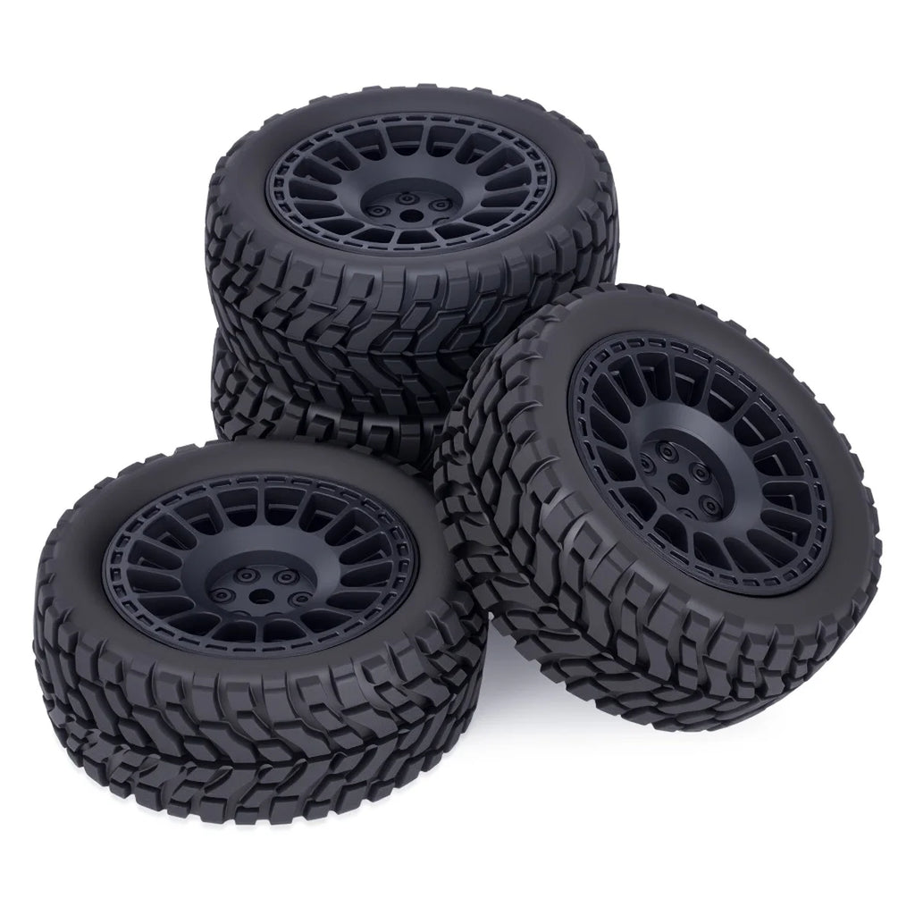 4Pcs 1.9inch Off Road Buggy Rubber Tires Wheel 75*31mm for Wltoys 144001 1/12 1/14 1/10 SCX10 TRX4 Tamiya RC Car Upgrades Parts