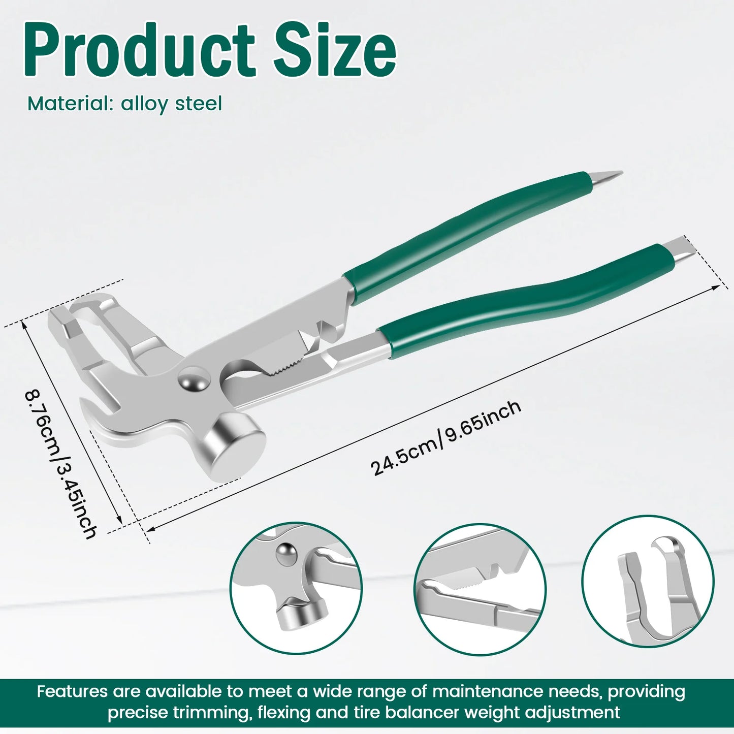 Car Tires wheel balancer Auto Wheel Weight Hammer Clip Installer Remover Pliers Car wheel balancer Repair Tool Car Accessories