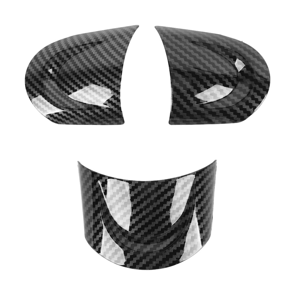 Car Steering Wheel Cover Trim Accessory Carbon Fiber Style Replacement for Clubvan Crossover Cooper Car Accessories