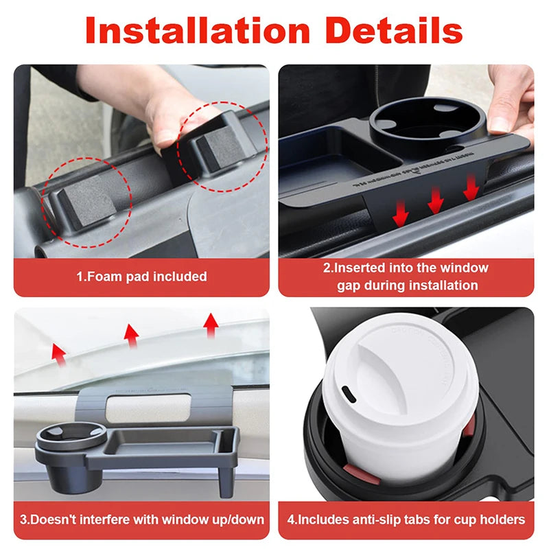 Car Side Door Storage Box Multifunctional Car Organizer Box with Phone Slot Cup Holder Hanging Storage Rack Auto Accessories