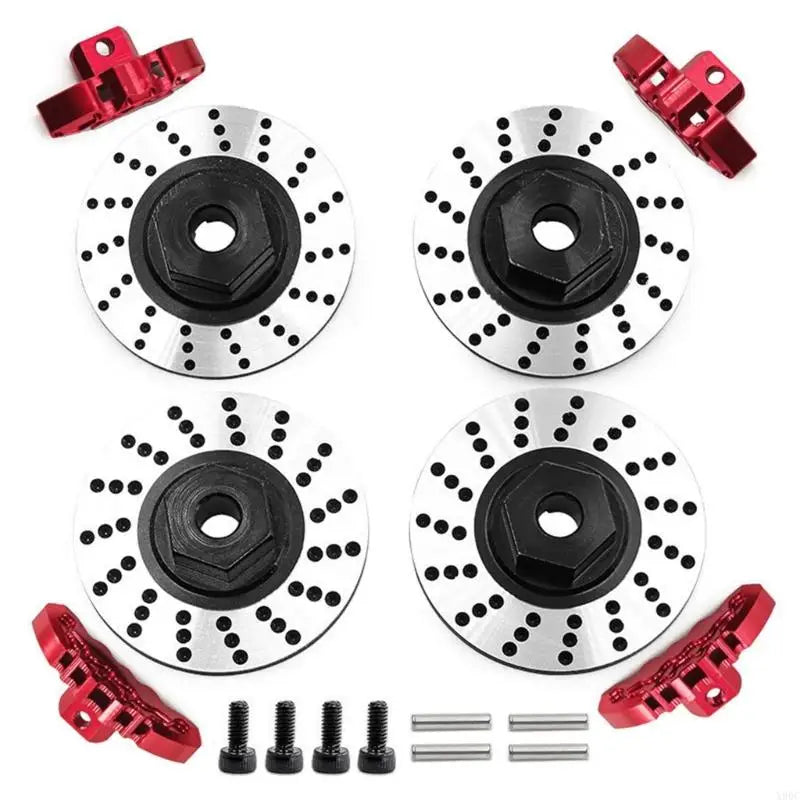 Traxxas 1/10 4-Tec Drift Car Brake Discs Set 8352+8367 - High-Performance Front/Rear Alloy Discs for Smooth Drifting