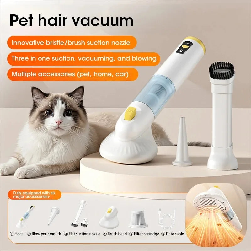 Pet Vacuum Cleaner with Cyclonic Technology Multifunctional Strong Suction for Pet Hair Removal in Car and Home Cleaning
