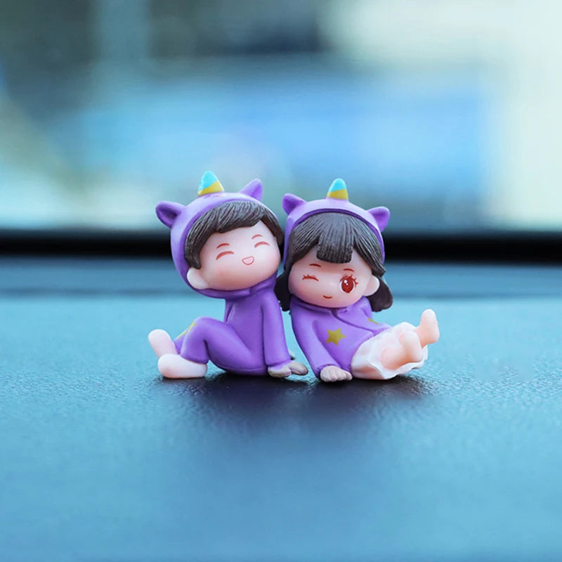 Cute Creative Cartoon Car Decoration Ornaments Auto Center Console Car Interior Accessories