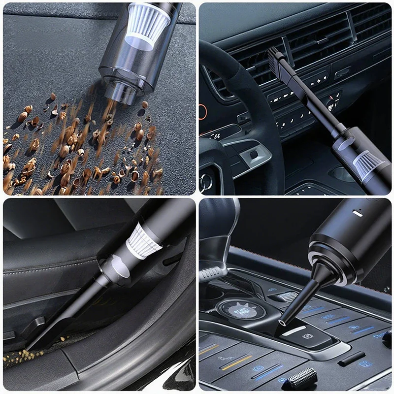 Portable Car Vacuum Cleaner Powerful Suction for On-the-Go Cleaning Dust Removal Mini Wireless Vacuum Cleaner Low Noise