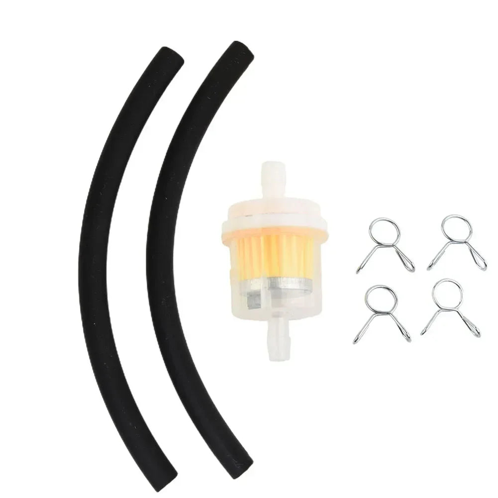 car Fliter With Hose And Clips Universal Fuel Petrol Inline Filter & Hose Pipe Line & Clips Mini Moto Dirt Bike For 47cc & 49cc