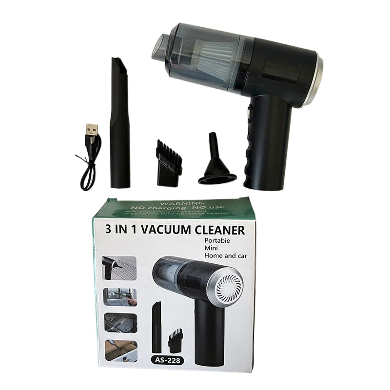 3 In 1 Powerful Wireless Portable Cleaning Machine Car Vacuum Cleaner Strong Suction Mini Handheld Vacuum Cleaner For Car Home