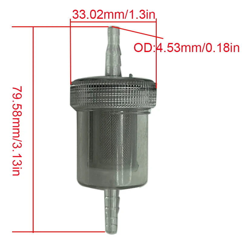 1/2/5/10/20X 4mm Diesel In-Line Fuel Gas Filter Kit For Webasto Eberspacher Car Truck Air Diesel Parking Heater Oil Fuel Filter