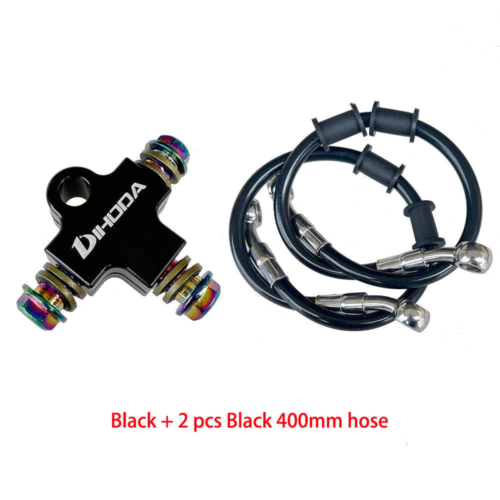 Accesorios para motocicleta, una pieza, adaptador de freno AVT con dos piezas, conector de 400 mm, manguera hidráulica para Yamaha, Honda, Suzuki, Sherco