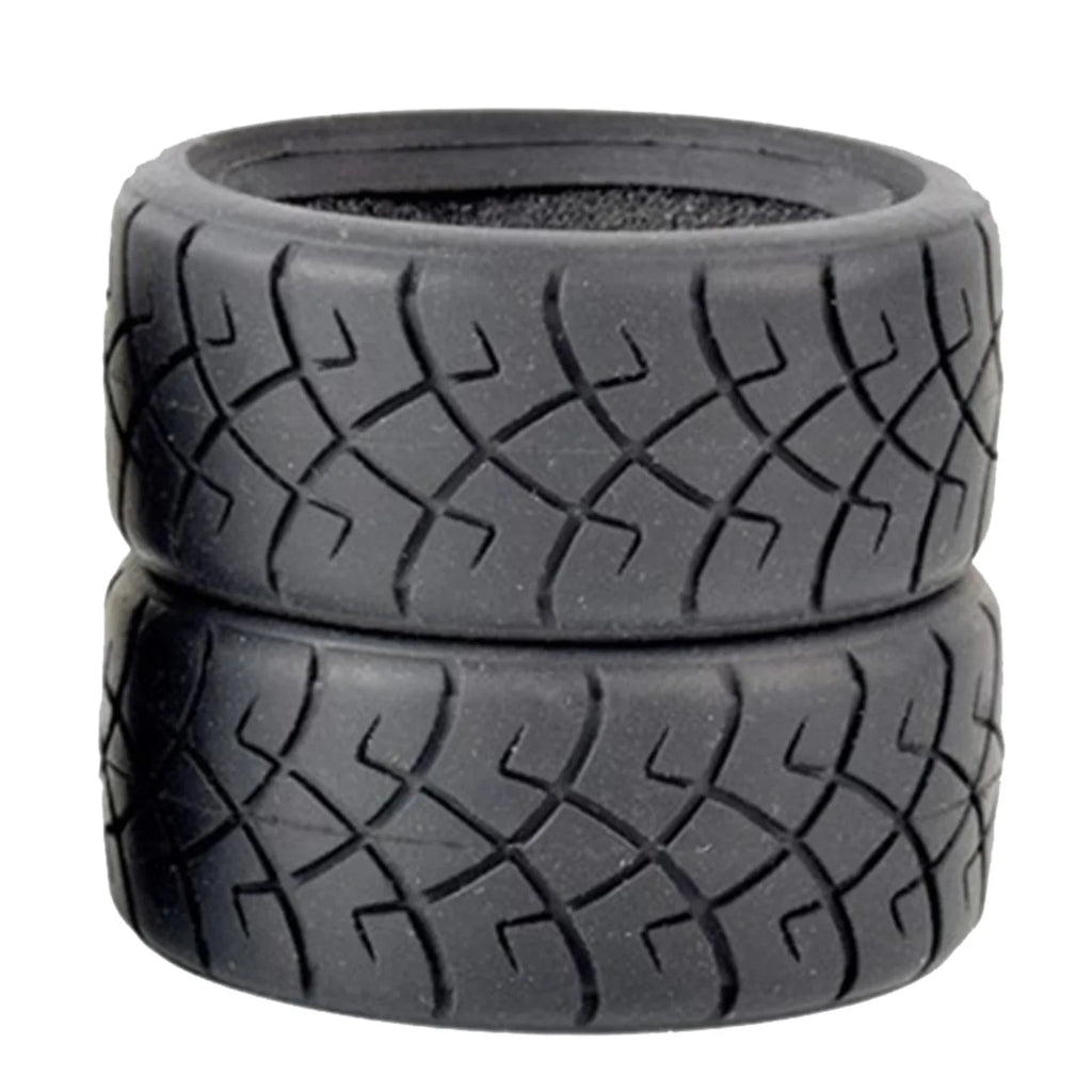 2/4Pcs High Grip Soft Tires for 1:10 RC On-Road Car - Fit Tamiya M05 M06 M07 Touring Models, Upgrade Rubber Wheels