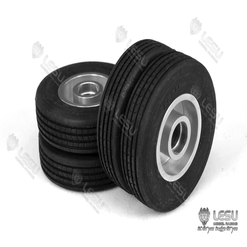 Lesu 1/14 Tire W-2020 52mm Diameter Truck Aluminum Alloy Wheel For Tamiya 1 14 Tractor Semi-trailer Trailer Parts Accessories