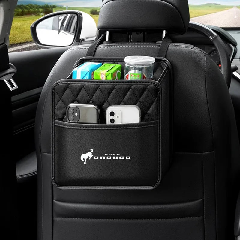Car Seat Backseat Organizer Storage Bag for Ford Bronco Ranger S-Max Focus Mondeo Transit Tourneo Custom Ranger Auto Accessories