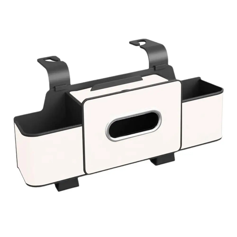 Car Backseat Organizer Storage Box 3 In 1 with Hook Auto Interior Decoration Drink Cup Tissue Phone Holder Travel Accessories ﻿